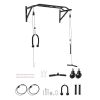 Pull Up Bar, Multi-Grip Wall Mounted Pull Ups, 50 in Width Multifunctional Chin Up Training Station