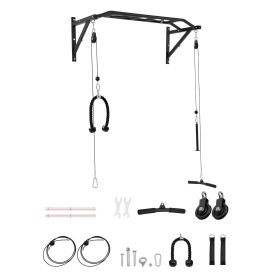 Pull Up Bar, Multi-Grip Wall Mounted Pull Ups, 50 in Width Multifunctional Chin Up Training Station