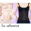 Womens Lace Underbust Waist Trainer Cincher Body Sculpting Wear Long Corset, Beige
