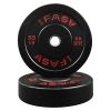 Olympic Weight Plates, Rubber Bumper Plates, 2 Inch Steel Insert 55lb Bundle Options Available for Home Gym Strength Training, Weightlifting