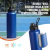 40 oz Insulated Water Bottle, Stainless Steel Camping & Hiking Hydration Flask with Wide Mouth Lid, Sports Coffee Cup Double Walled, Leakproof