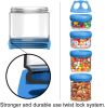 Stackable Food Storage Containers with Twist Lock System - BPA-Free Tritan Containers for Travel, Formula, Protein Powder