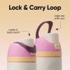 FreeSip Insulated Stainless Steel Water Bottle with Straw, Sports Water Bottle, Great for Travel