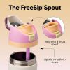 FreeSip Insulated Stainless Steel Water Bottle with Straw, Sports Water Bottle, Great for Travel