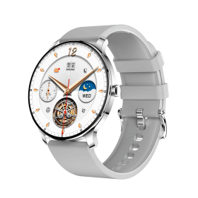 New 1.43-inch AMOLED Screen Disc Ultra Thin Smart Watch Fitness Tracker (Option: Grey strap)